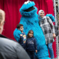 Koekiemonster meet and greet huren, mascotte voor kinderen